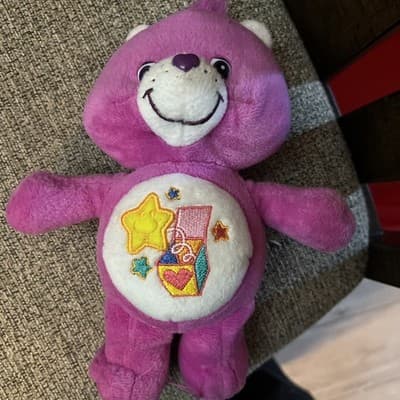 Care Bears Surprise Bear ~ Purple With Jack-In-The-Box Belly ~ Vintage ~ 2005 ~ - Image 1