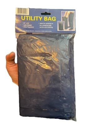 Outdoor Utility Bag Blue 22x30” Light Weight Water Repellent Camp Carry Clothes - Image 1