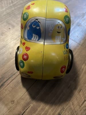 M & M Collectors VW Beetle Bug Tin, Rare - Thumbnail 5