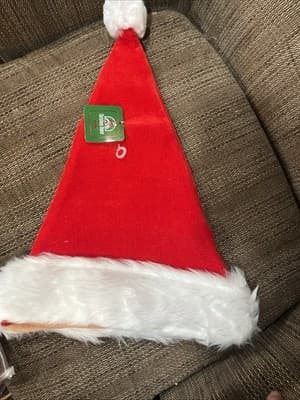 Christmas House Santa Hat - With Tag - Holiday - Seasonal - Image 1