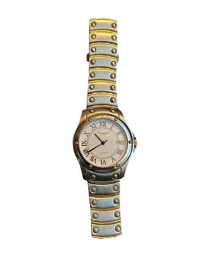 Precision by Gruen Quartz Two-Tone Roman Dial Date Window Wristwatch - Image 1