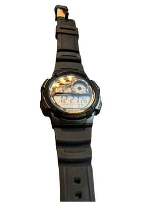 Casio Digital Watch Men Black World Time 3198 AE-1000W - Working Water Resistant - Thumbnail 3