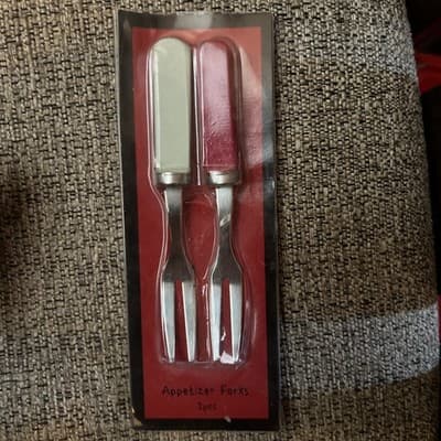 Appetizer Forks (set Of 2) Distributed By Double Nice Co. Ltd. Different Colors - Image 1