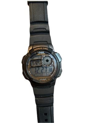 Casio Digital Watch Men Black World Time 3198 AE-1000W - Working Water Resistant - Thumbnail 2