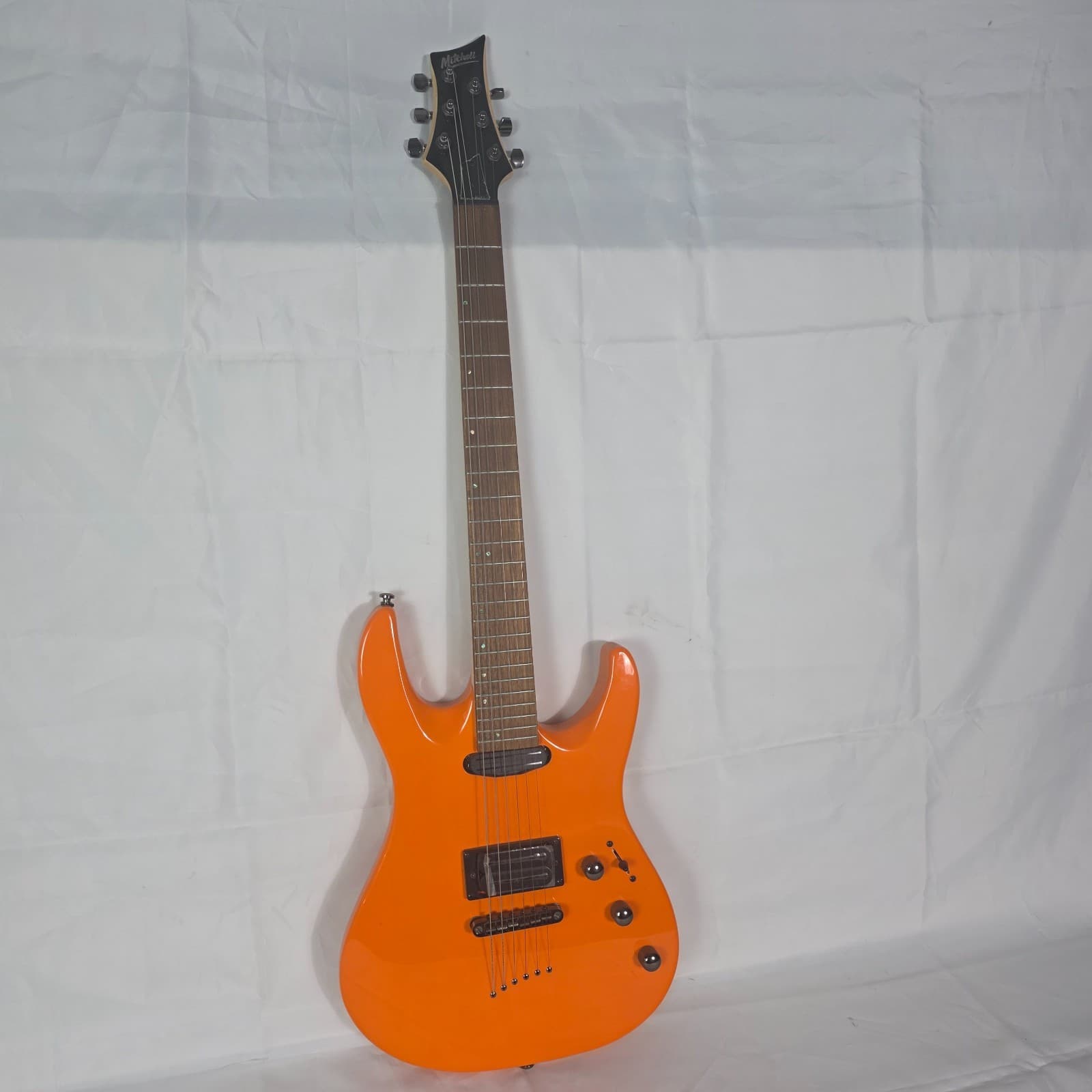 Mitchell MD200 Modern Series Double Cutaway Electric Guitar Orange H/S Pickups - Image 1