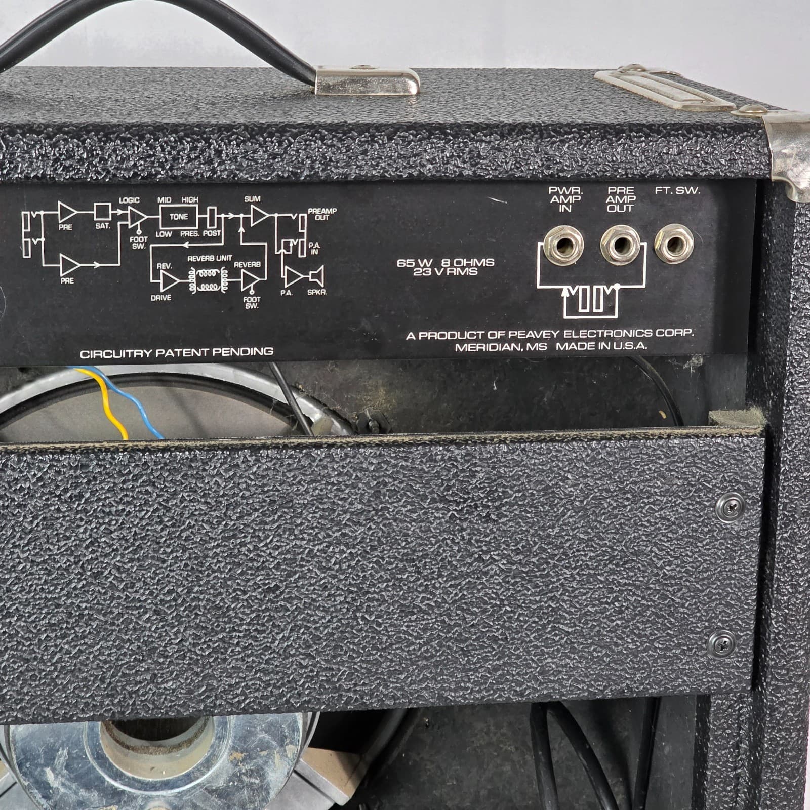 Vintage Peavey Bandit 65 Solo Series Electric Guitar Amplifier Scorpion Speaker - Thumbnail 10