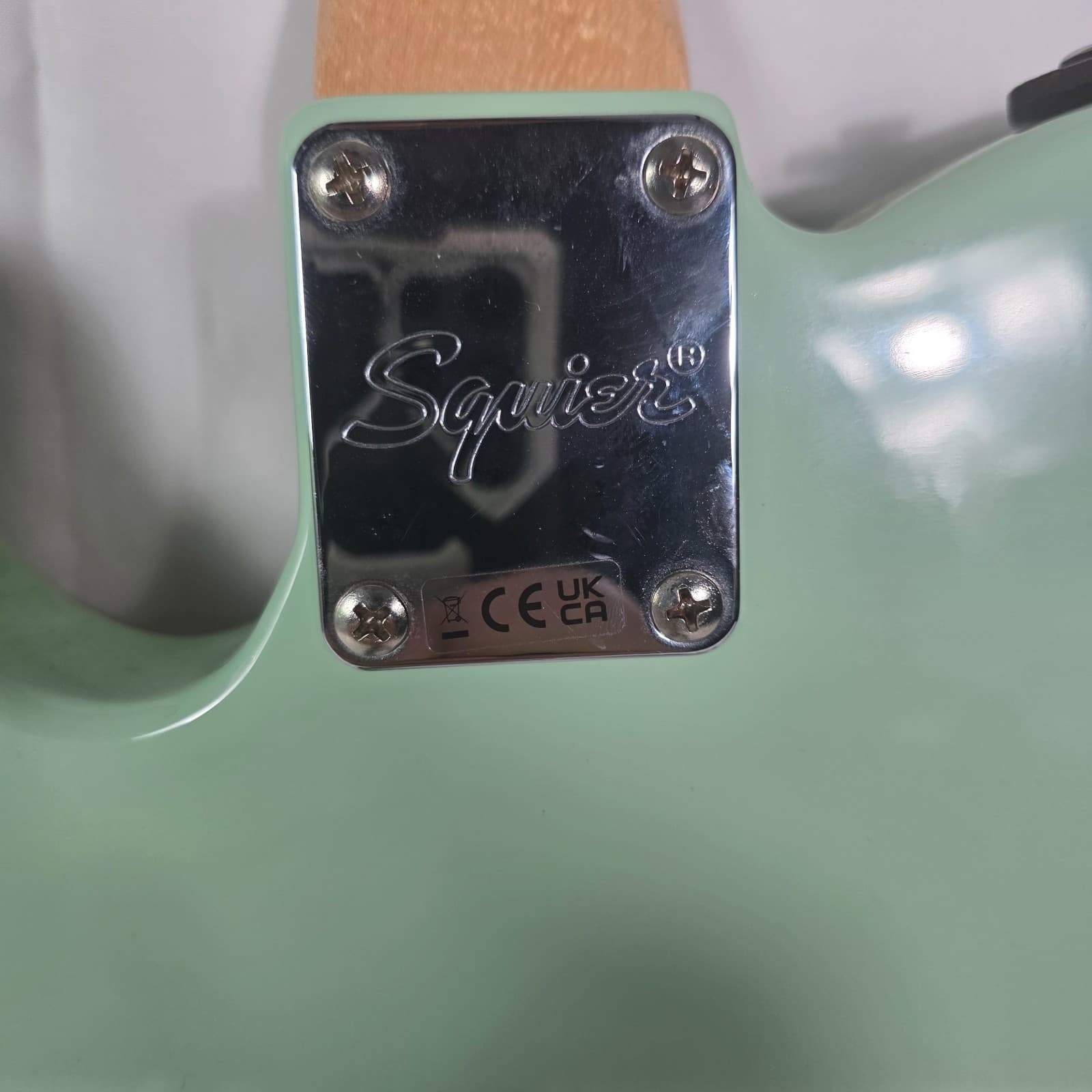 Fender Squier Paranormal Baritone Cabronita Telecaster Electric Guitar Green - Thumbnail 7