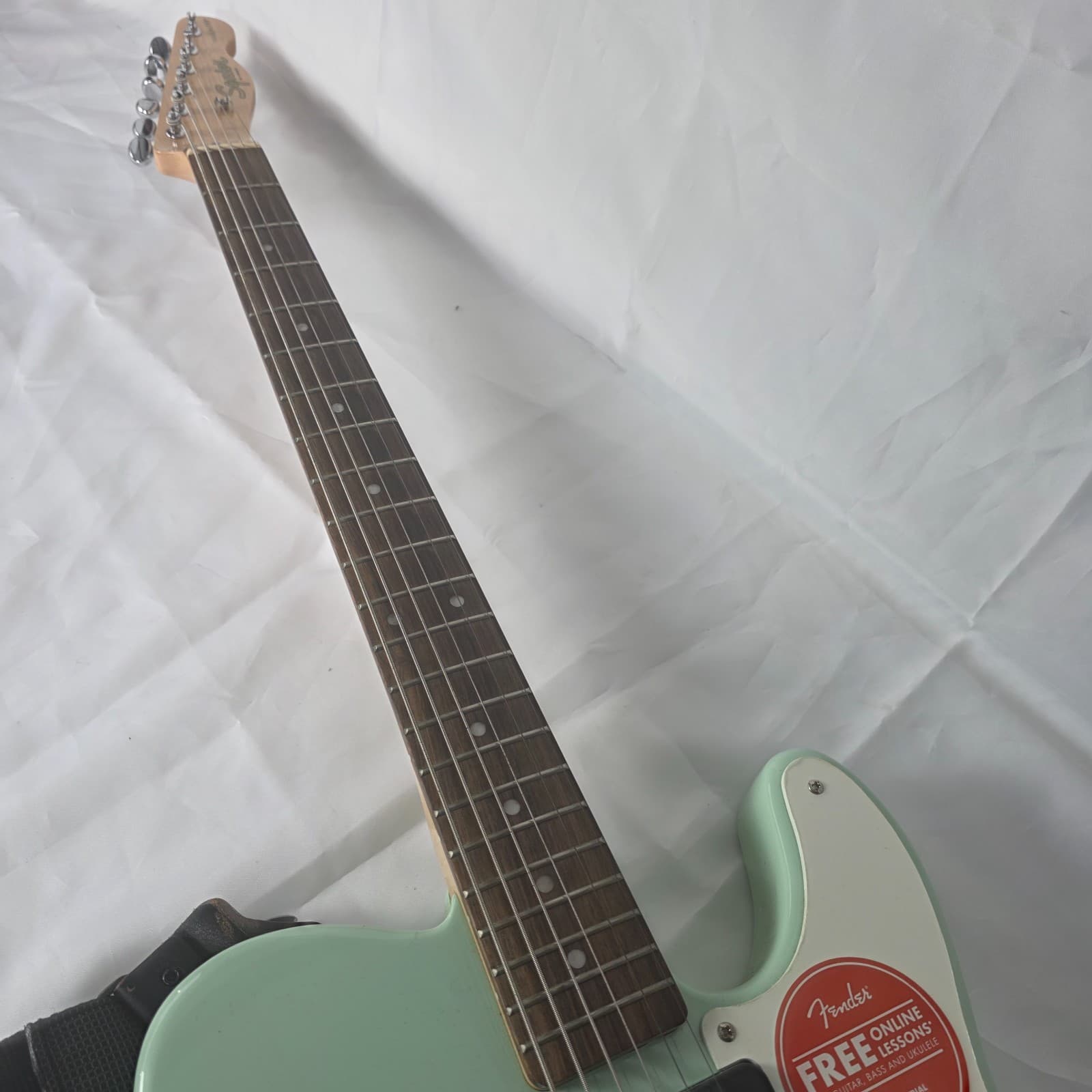 Fender Squier Paranormal Baritone Cabronita Telecaster Electric Guitar Green - Thumbnail 11