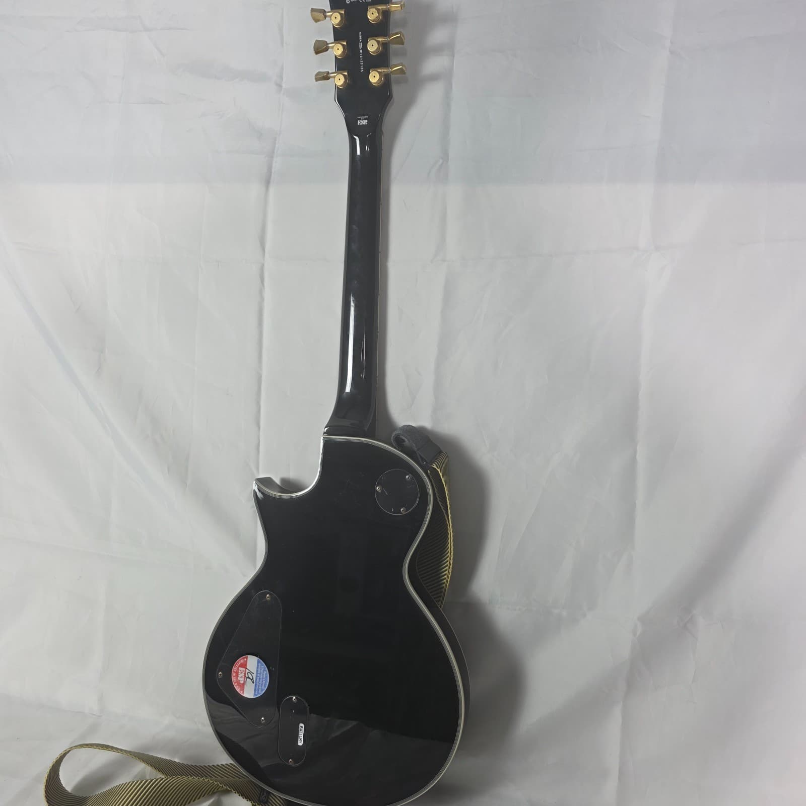 ESP LTD EC-1000T Deluxe Electric Guitar Gloss Black w/ Maple Fretboard Gold HW - Thumbnail 8