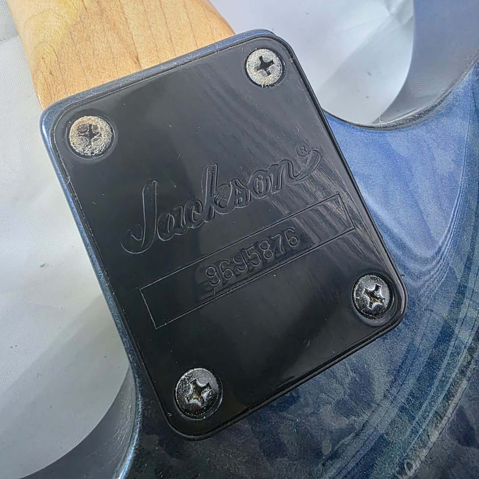 Jackson DKMG Dinky Blue Swirl EMG Pickups Electric Guitar Floyd Rose with/ Case - Thumbnail 20