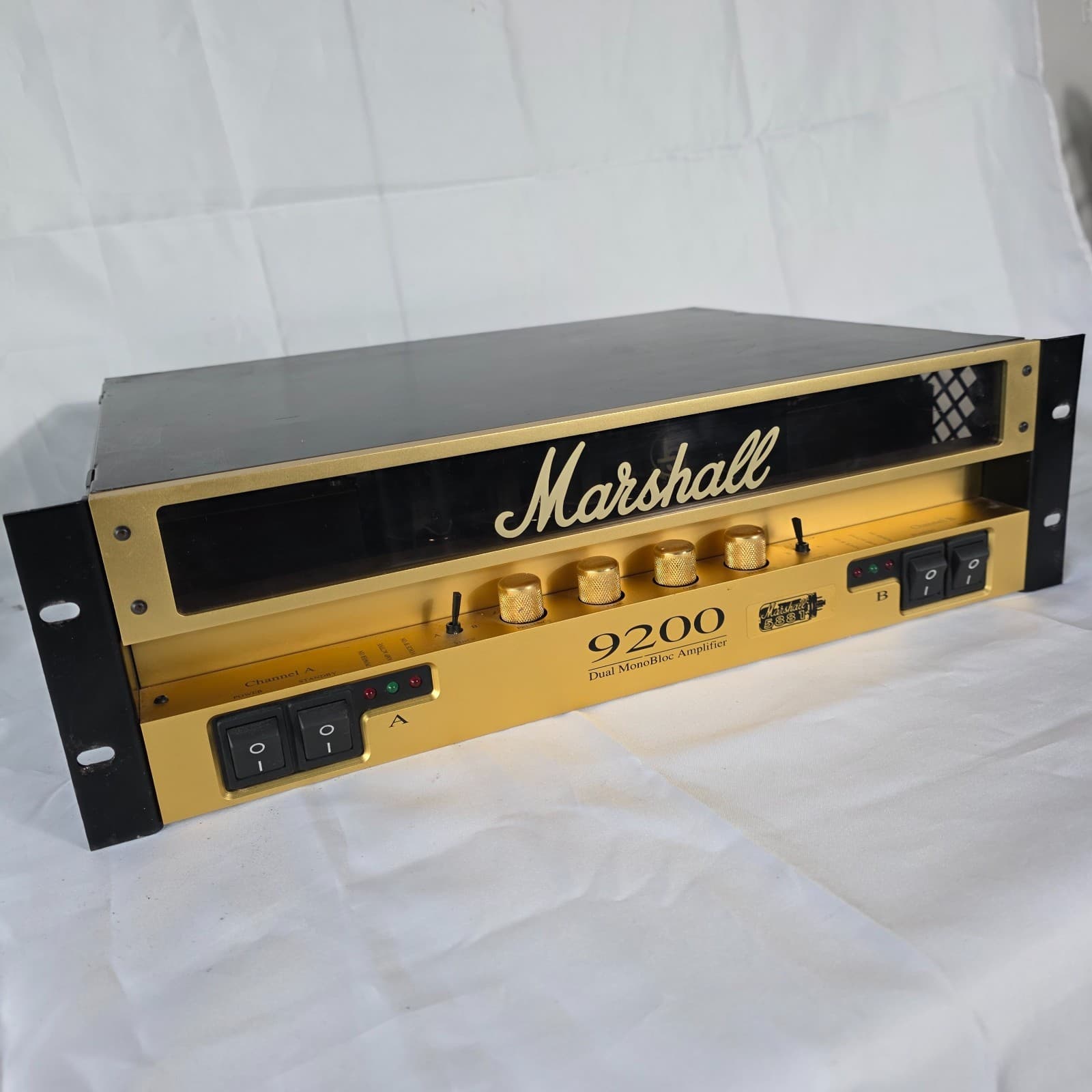 Marshall 9200 Dual MonoBloc All-Valve Power Amplifier 100W Stereo 5881 Tubes - Image 1
