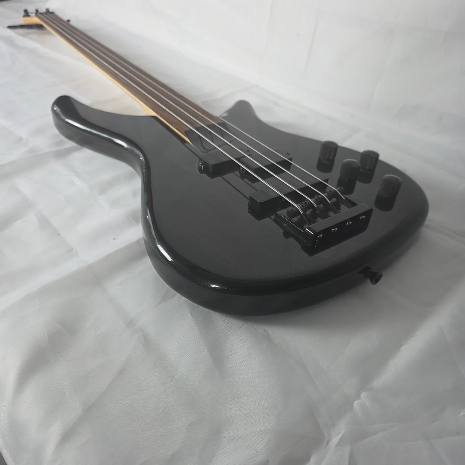 Rogue LX200BF Fretless Series II Bass Guitar Metallic Black - 4 String Bass - Thumbnail 12