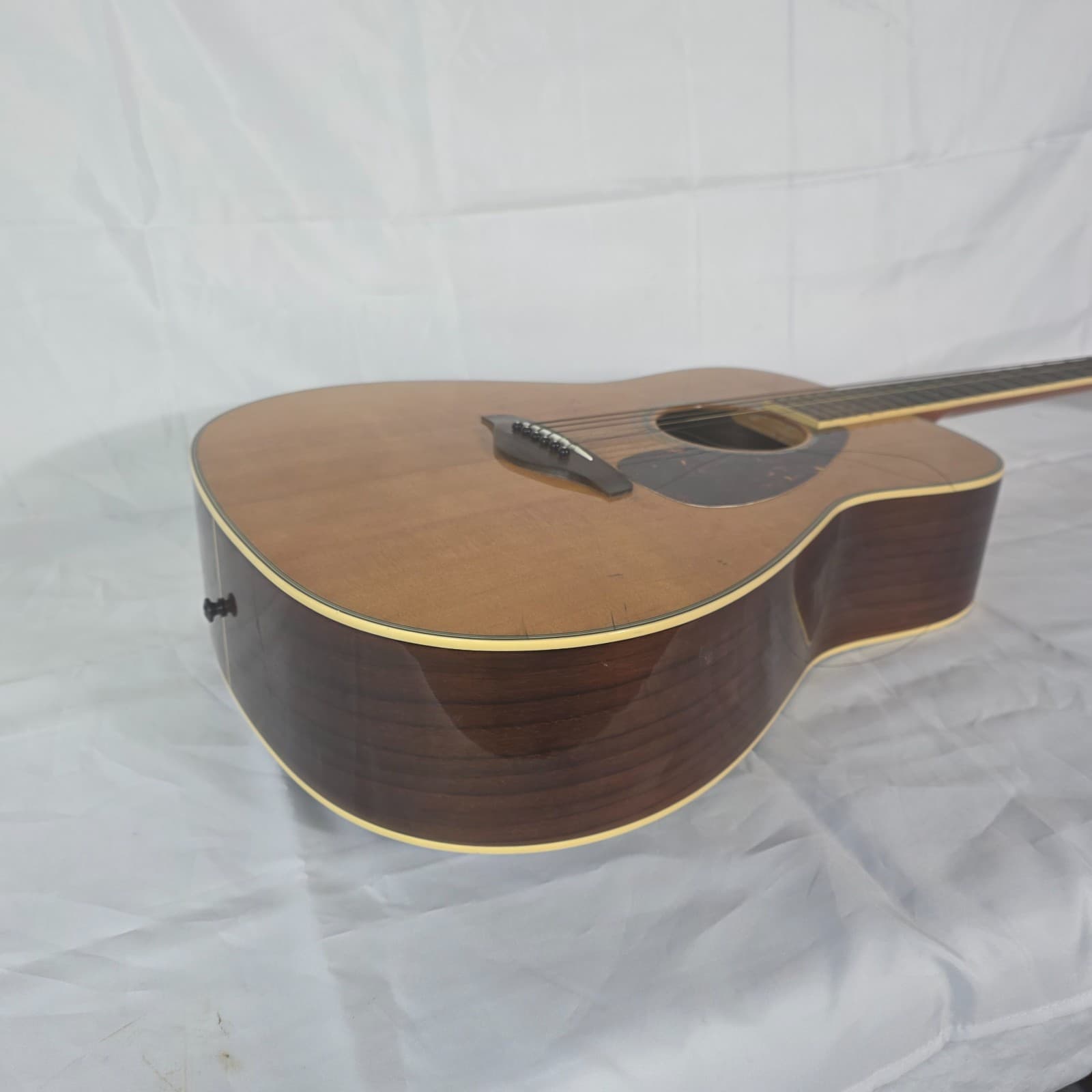 Yamaha FG730S Solid Top Brown Acoustic Guitar Natural Finish - Rosewood Back - Thumbnail 14