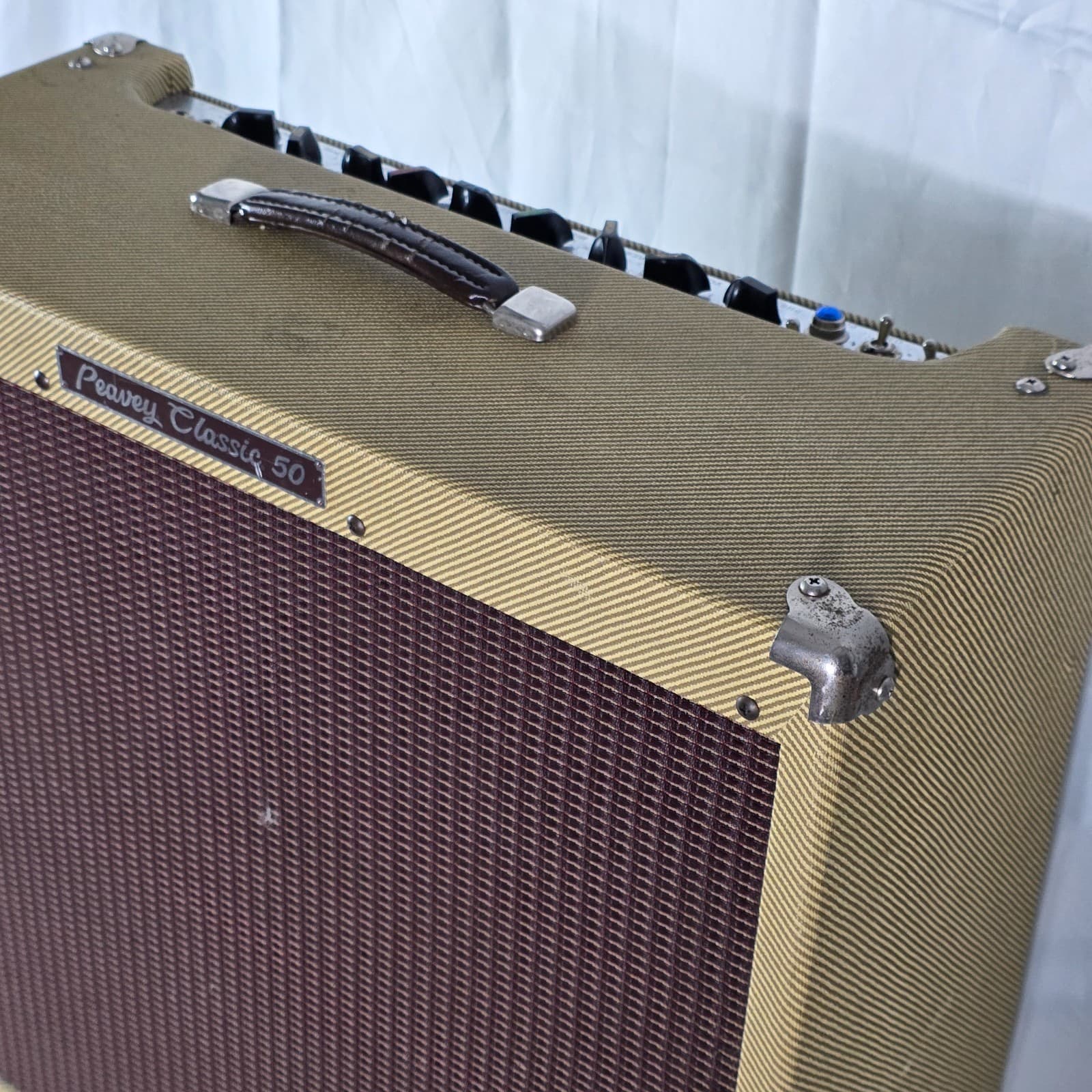 Peavey Electronics Classic 50/410 Beige Brown Tweed Combo Tube Guitar Amplifier - Thumbnail 6