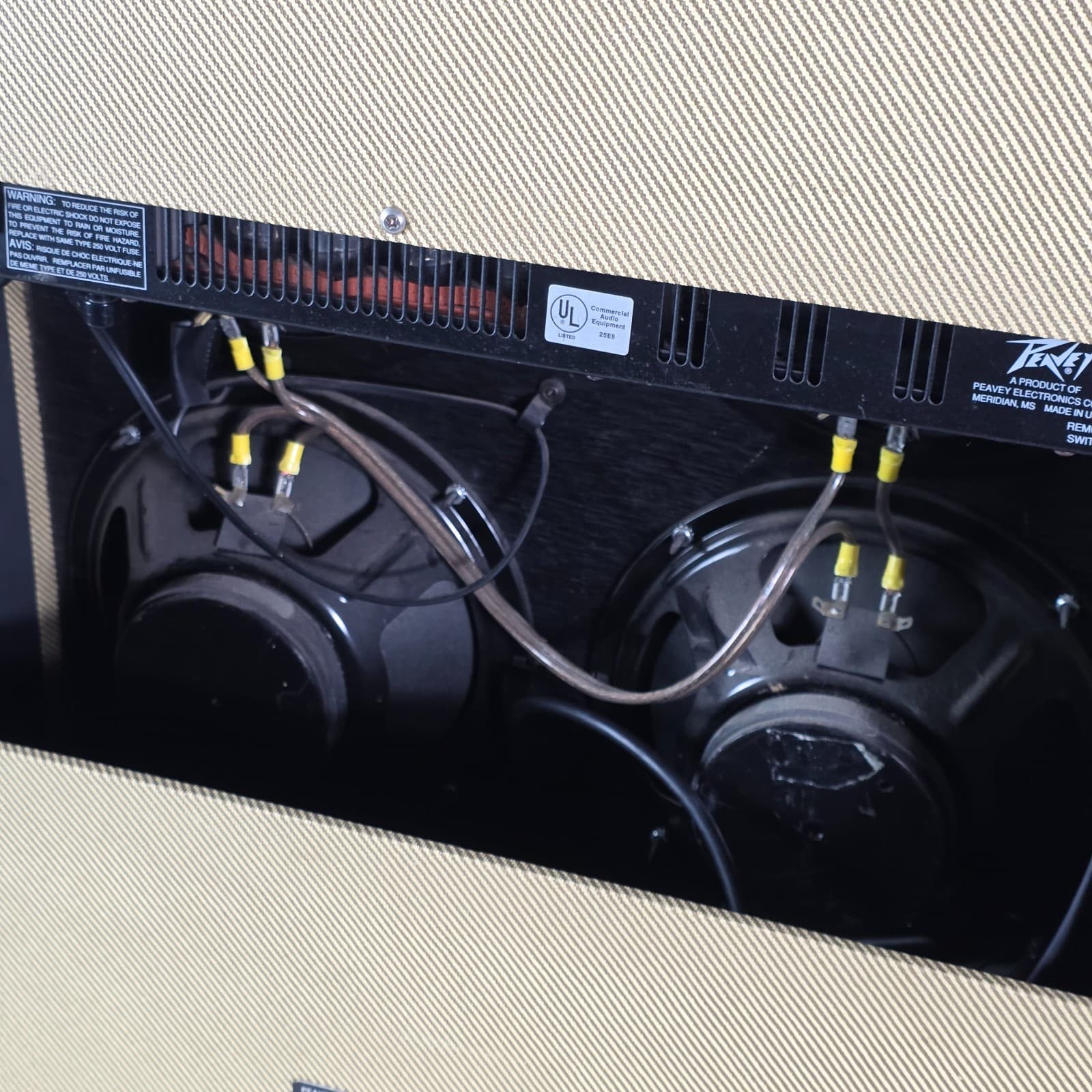 Peavey Electronics Classic 50/410 Beige Brown Tweed Combo Tube Guitar Amplifier - Thumbnail 10