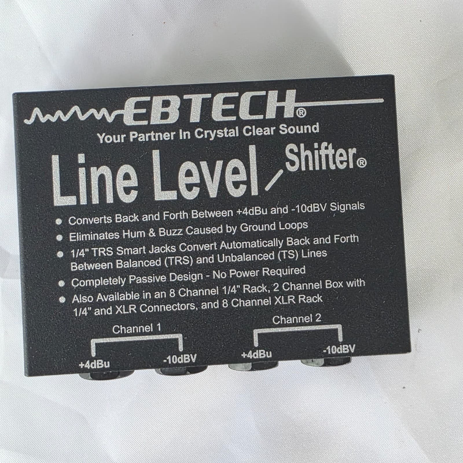 Ebtech Line Level Shifter LLS-2 / 2-Channel Hum Eliminator & Signal Converter - Thumbnail 2