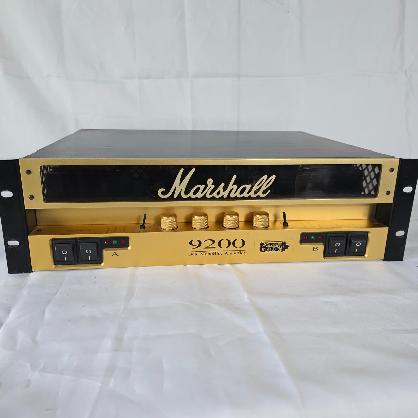 Marshall 9200 Dual MonoBloc All-Valve Power Amplifier 100W Stereo 5881 Tubes - Thumbnail 3