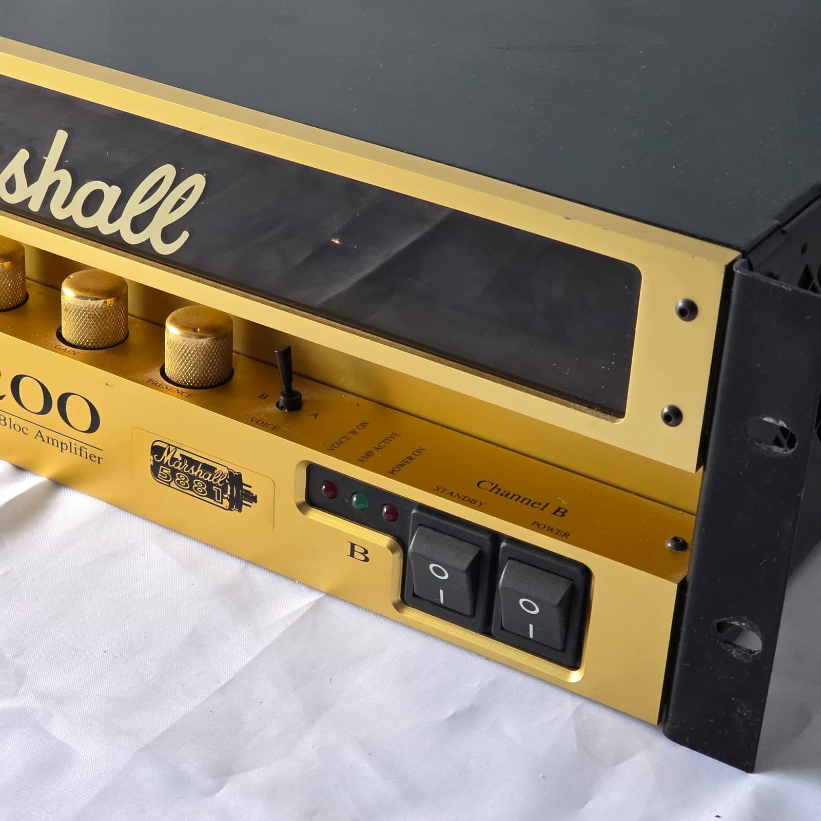 Marshall 9200 Dual MonoBloc All-Valve Power Amplifier 100W Stereo 5881 Tubes - Thumbnail 4