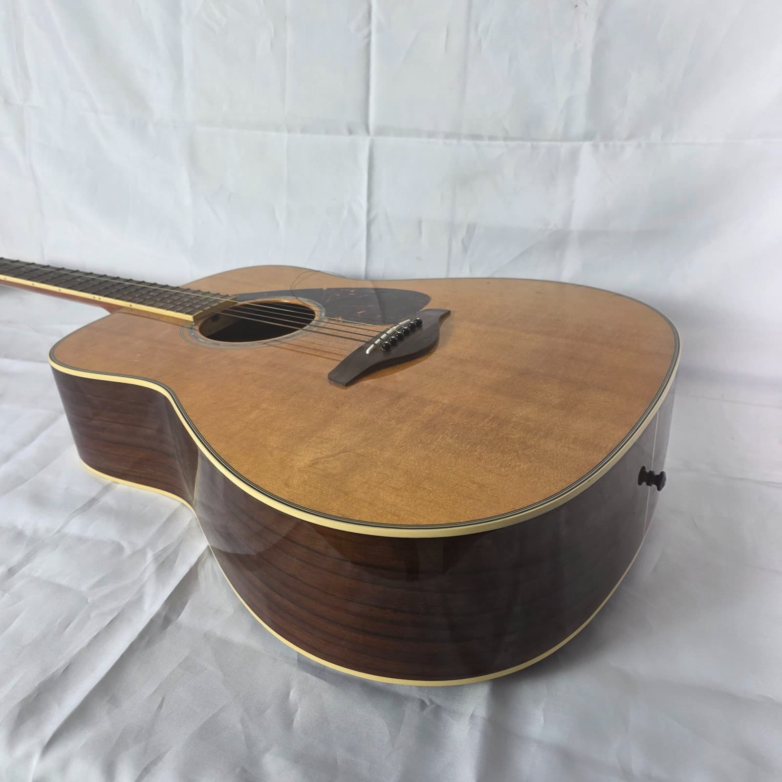 Yamaha FG730S Solid Top Brown Acoustic Guitar Natural Finish - Rosewood Back - Thumbnail 15