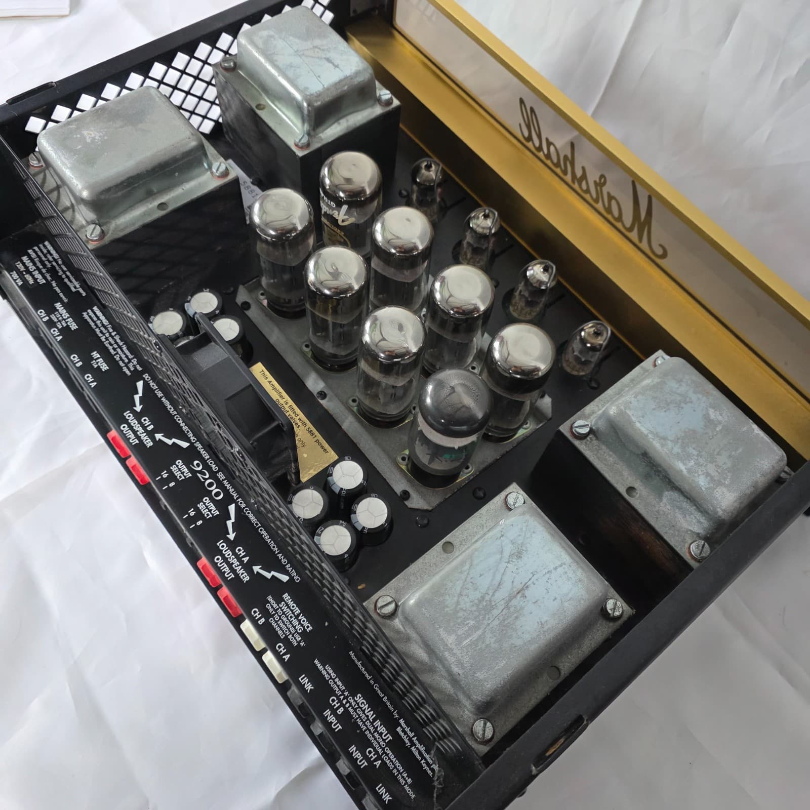 Marshall 9200 Dual MonoBloc All-Valve Power Amplifier 100W Stereo 5881 Tubes - Thumbnail 23