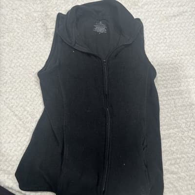 Women’s Black Cuddlduds Cleverer With Stretch Zipper Vest Small - Image 1