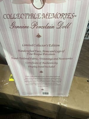 Vintage Collectible Memories Genuine Porcelain Jacqueline Doll Kmart - Thumbnail 4