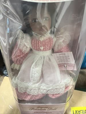Vintage Collectible Memories Genuine Porcelain Jacqueline Doll Kmart - Thumbnail 3