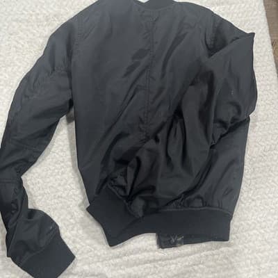 Xhilaration Polyester Black Jacket Size Small Women’s With Army Print Inside - Thumbnail 4