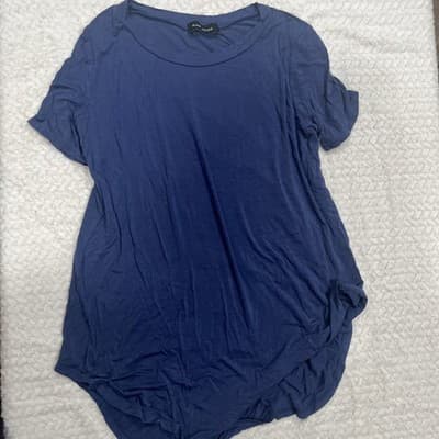 Rae Mode Women’s Navy Modal T Shirt Super Soft Size Small - Image 1