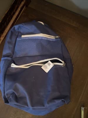 Jot Blue kids Backpack With Outside Pockets And Side Mesh Drink Holder New - Thumbnail 2