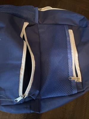 Jot Blue kids Backpack With Outside Pockets And Side Mesh Drink Holder New - Thumbnail 6