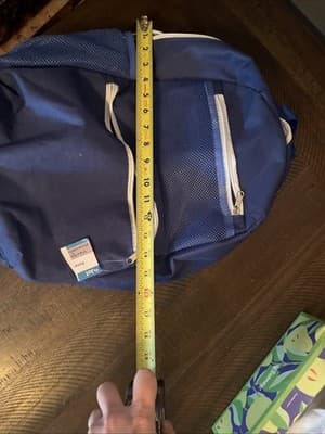 Jot Blue kids Backpack With Outside Pockets And Side Mesh Drink Holder New - Thumbnail 7