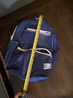 Jot Blue kids Backpack With Outside Pockets And Side Mesh Drink Holder New - Thumbnail 8