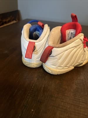 Nike Little Posite One (TD) Shoes Boys 5C Photon Dust/Silver Sneakers DJ4026-001 - Thumbnail 5