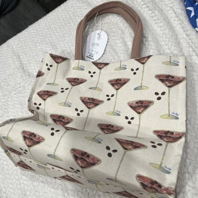 Cat Coq Reusable Shopper Tote Espresso Martini Bag - Thumbnail 5