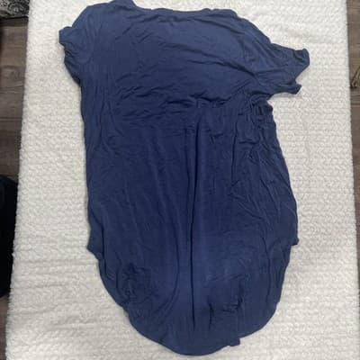 Rae Mode Women’s Navy Modal T Shirt Super Soft Size Small - Thumbnail 3