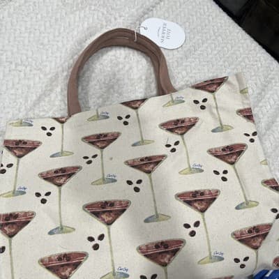 Cat Coq Reusable Shopper Tote Espresso Martini Bag - Thumbnail 3