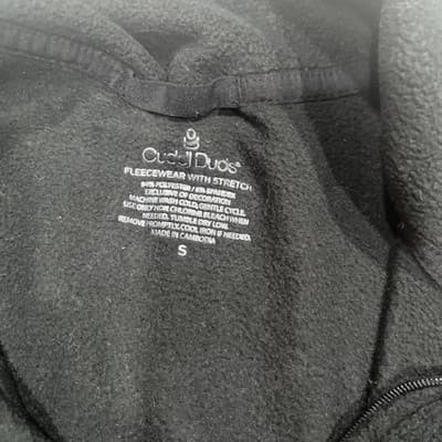 Women’s Black Cuddlduds Cleverer With Stretch Zipper Vest Small - Thumbnail 2