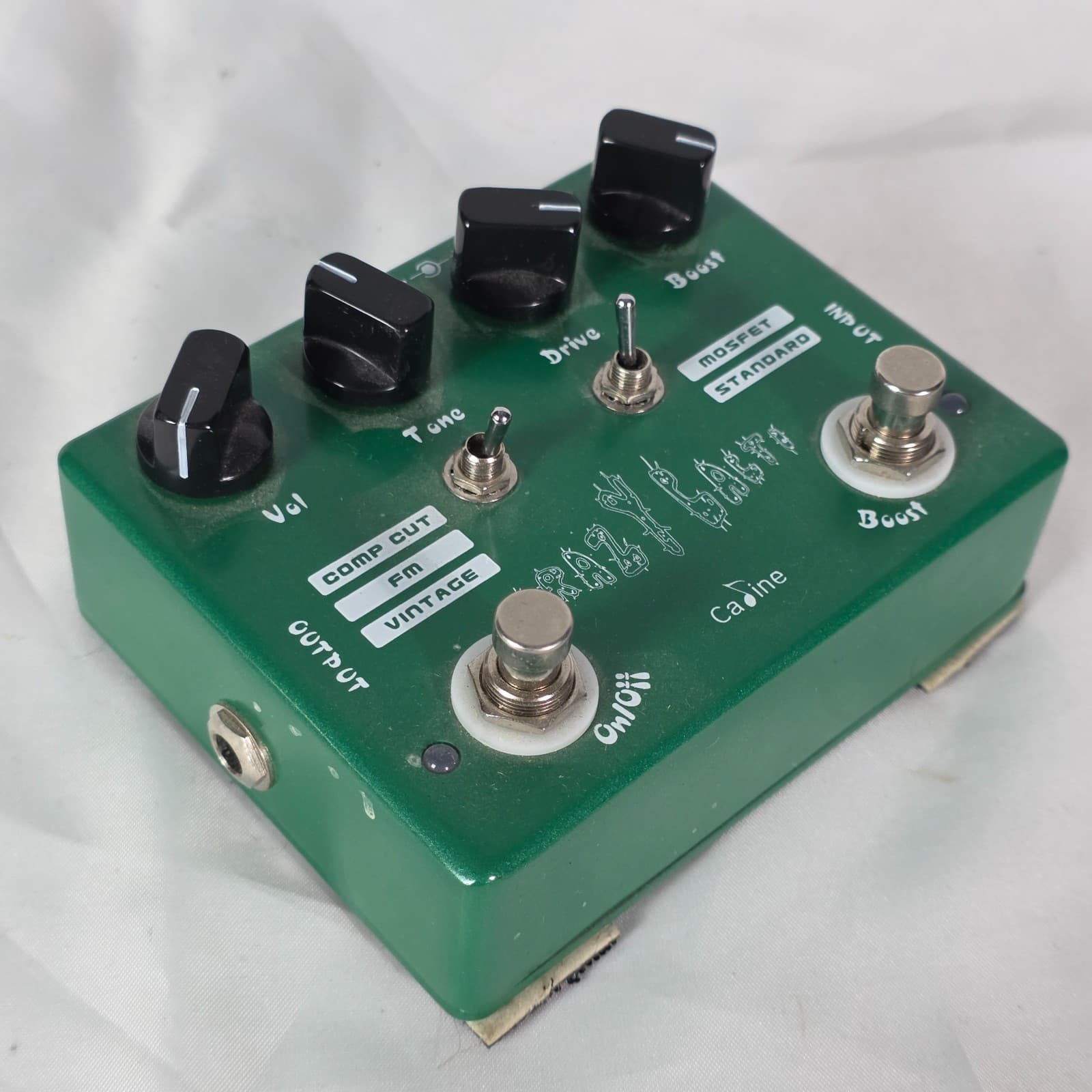 Caline CP-20 Crazy Cacti Overdrive Guitar Effects Pedal - Green Dual Footswitch - Thumbnail 3