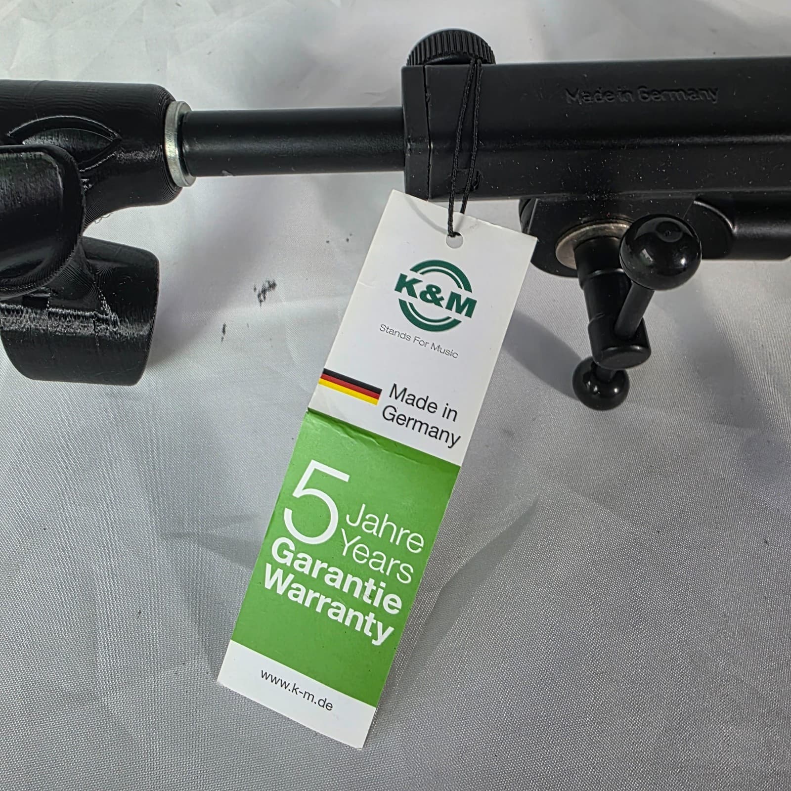 Set of 3 König & Meyer 25950 Black Low Profile Tripod Mic Stand with Boom Arm - Thumbnail 9