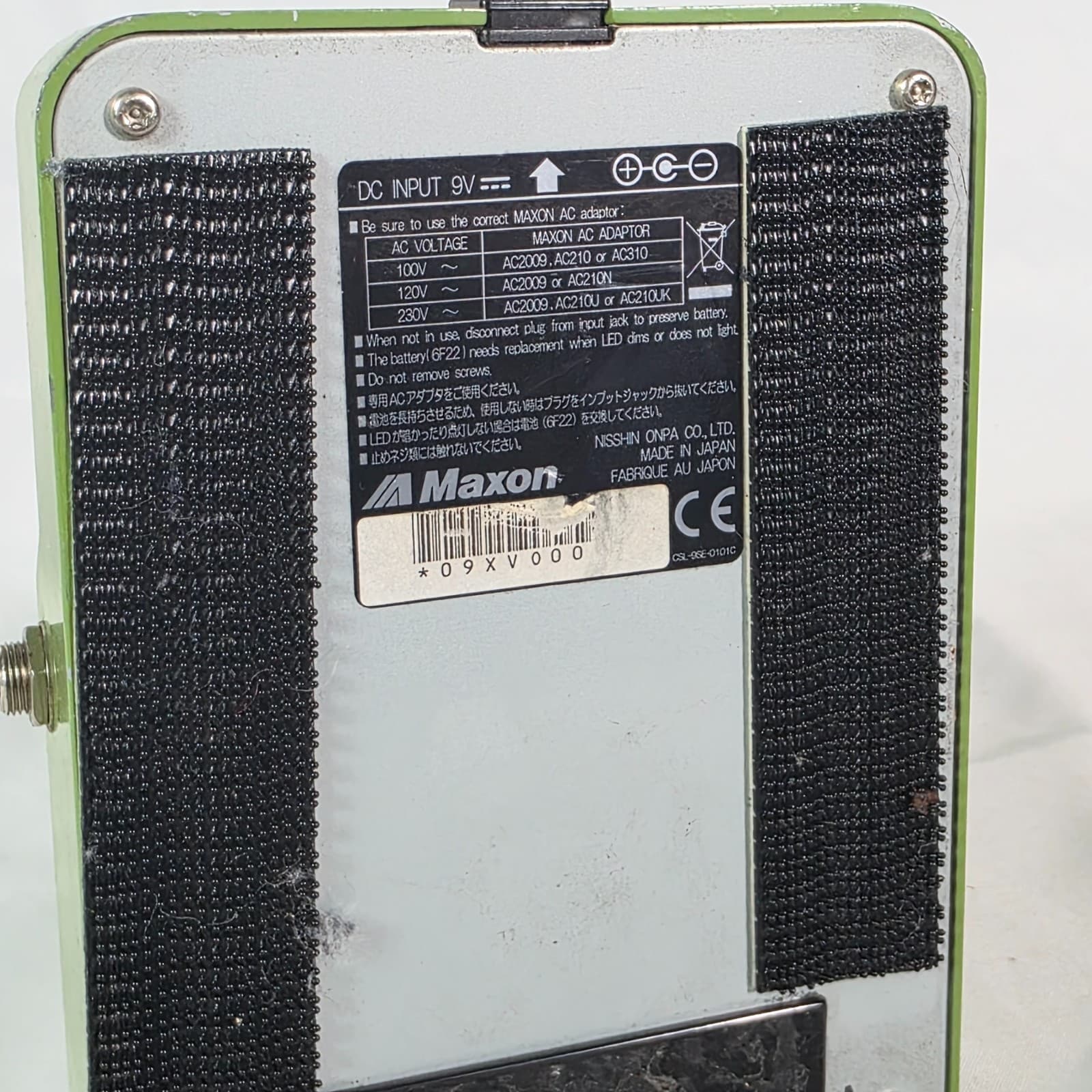 Maxon OD-820 Overdrive Pro Pedal 9 Volts Green Electric Guitar Effects Box - Thumbnail 3