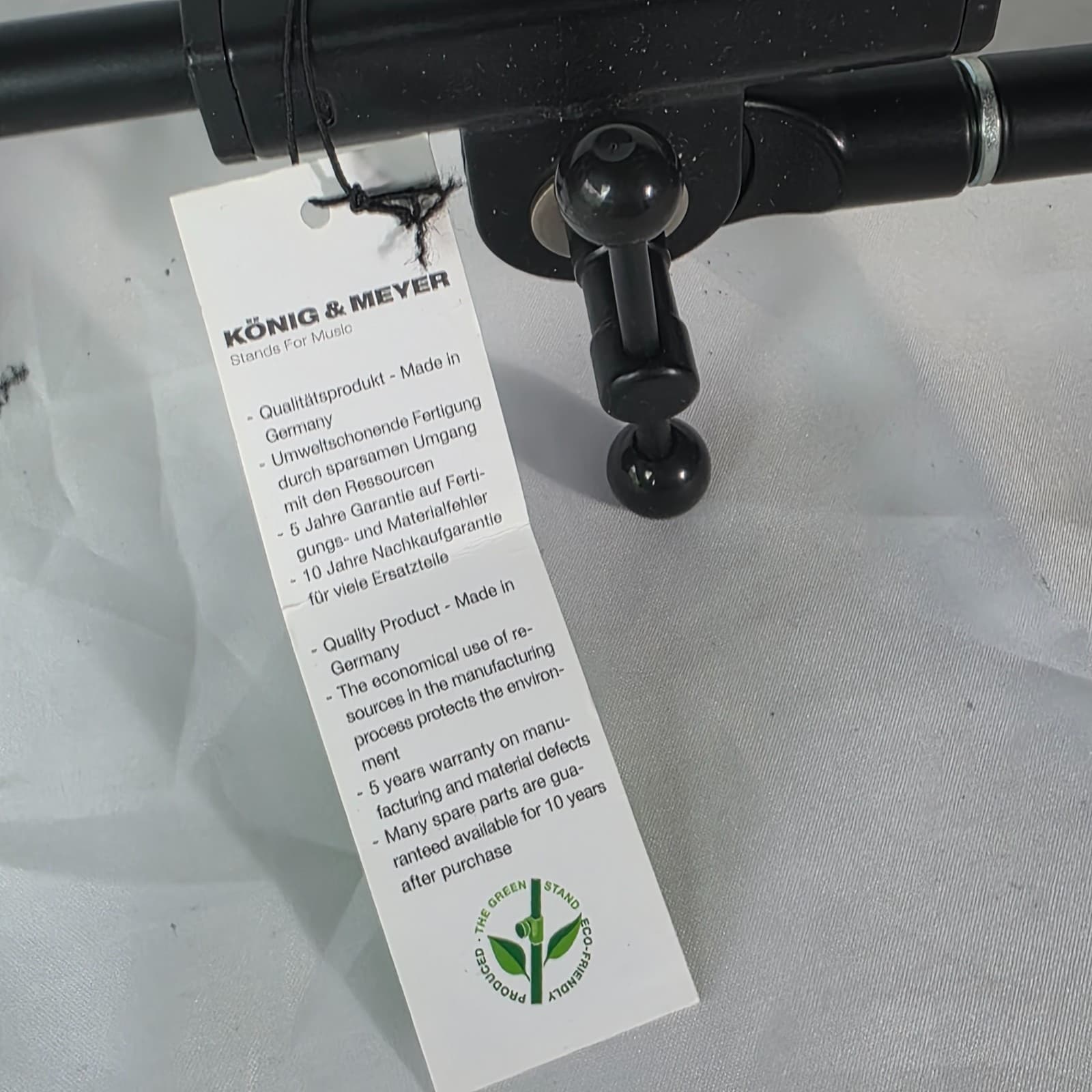 Set of 3 König & Meyer 25950 Black Low Profile Tripod Mic Stand with Boom Arm - Thumbnail 10