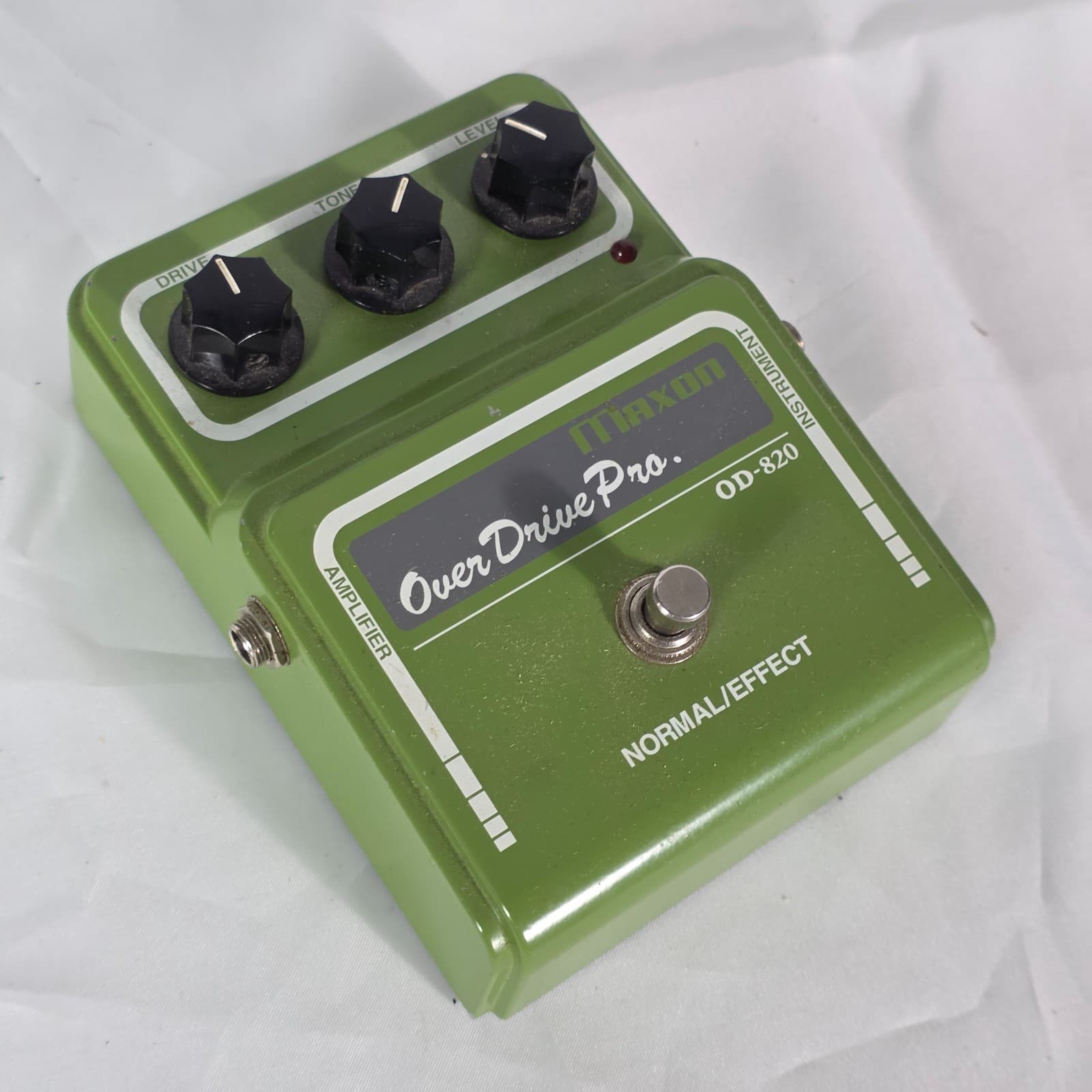 Maxon OD-820 Overdrive Pro Pedal 9 Volts Green Electric Guitar Effects Box - Thumbnail 5