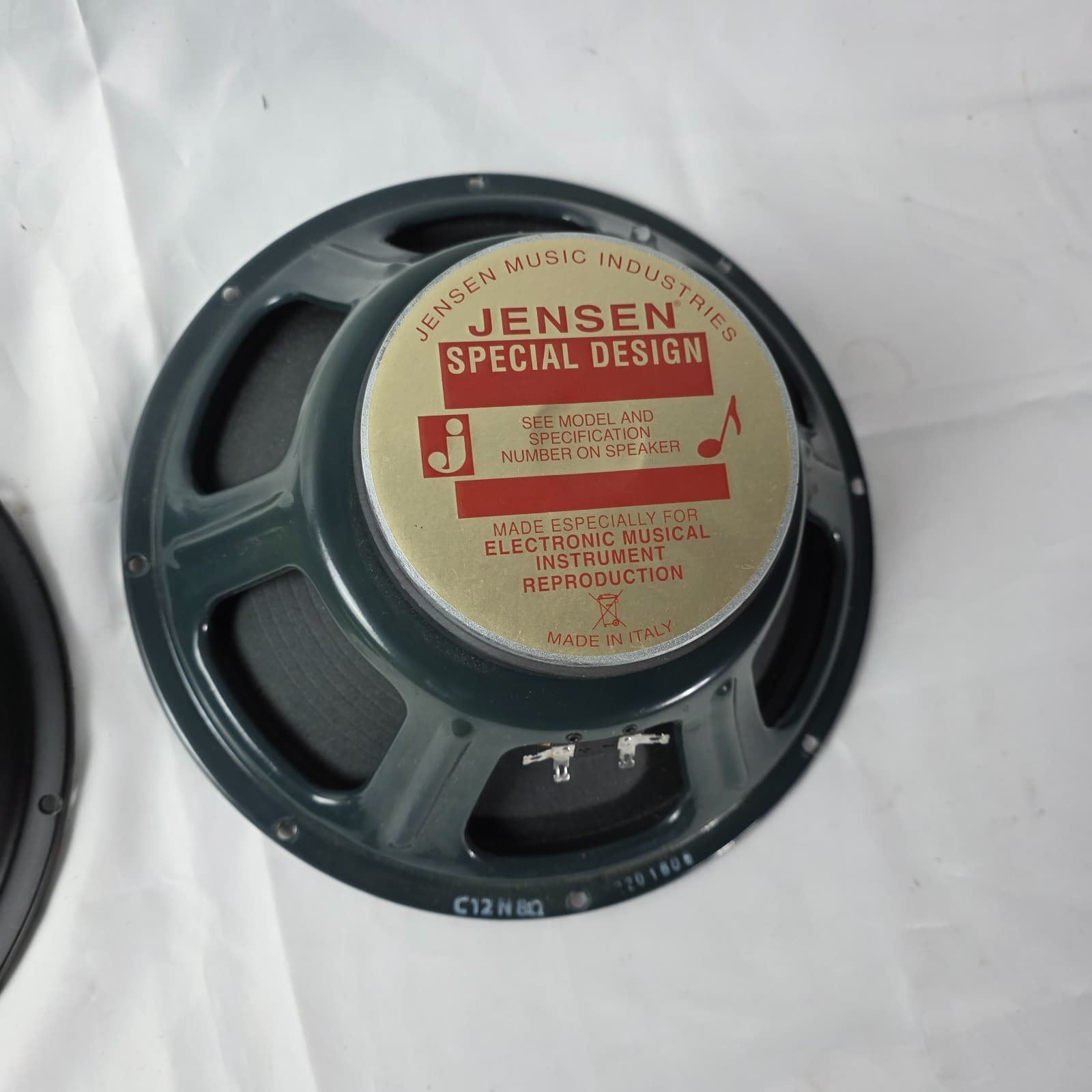 Vintage Jensen C12N Ceramic 12-Inch 50-Watt Guitar Amp Speaker - 8 Ohm Lot of 2 - Thumbnail 3