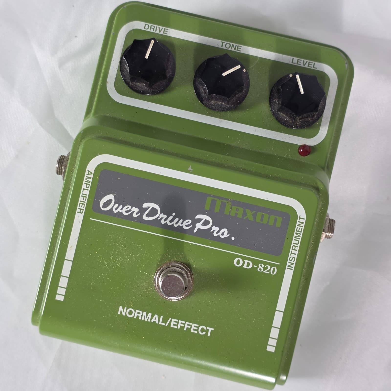 Maxon OD-820 Overdrive Pro Pedal 9 Volts Green Electric Guitar Effects Box - Thumbnail 4