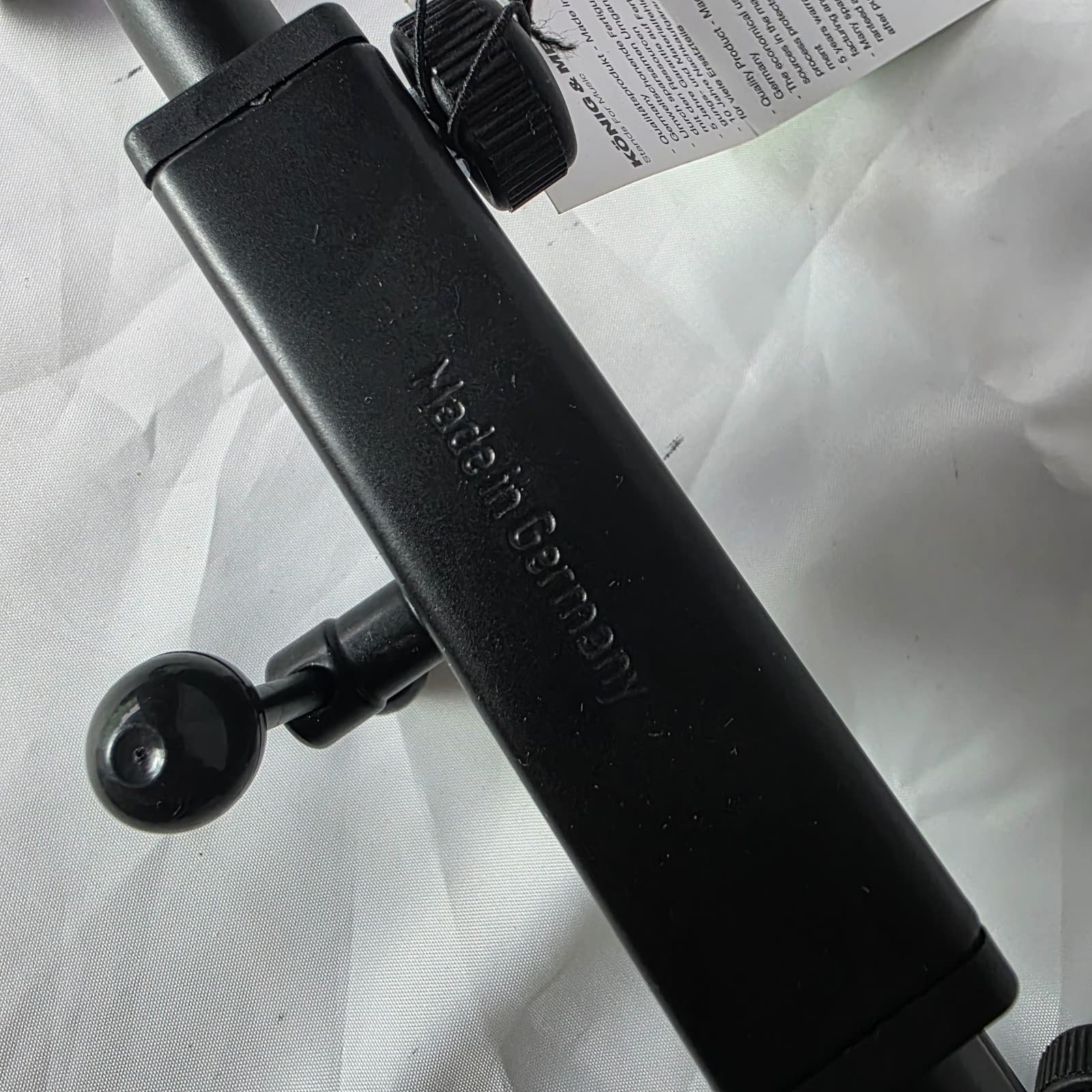 Set of 3 König & Meyer 25950 Black Low Profile Tripod Mic Stand with Boom Arm - Thumbnail 8