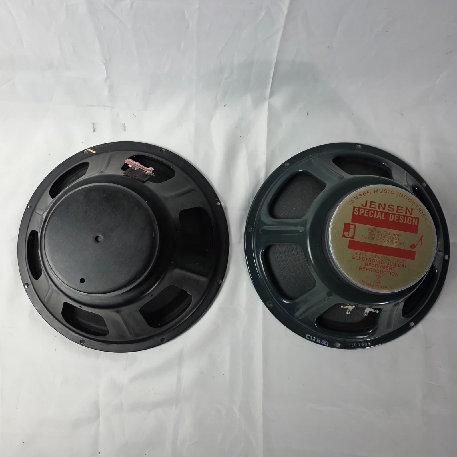 Vintage Jensen C12N Ceramic 12-Inch 50-Watt Guitar Amp Speaker - 8 Ohm Lot of 2 - Thumbnail 2