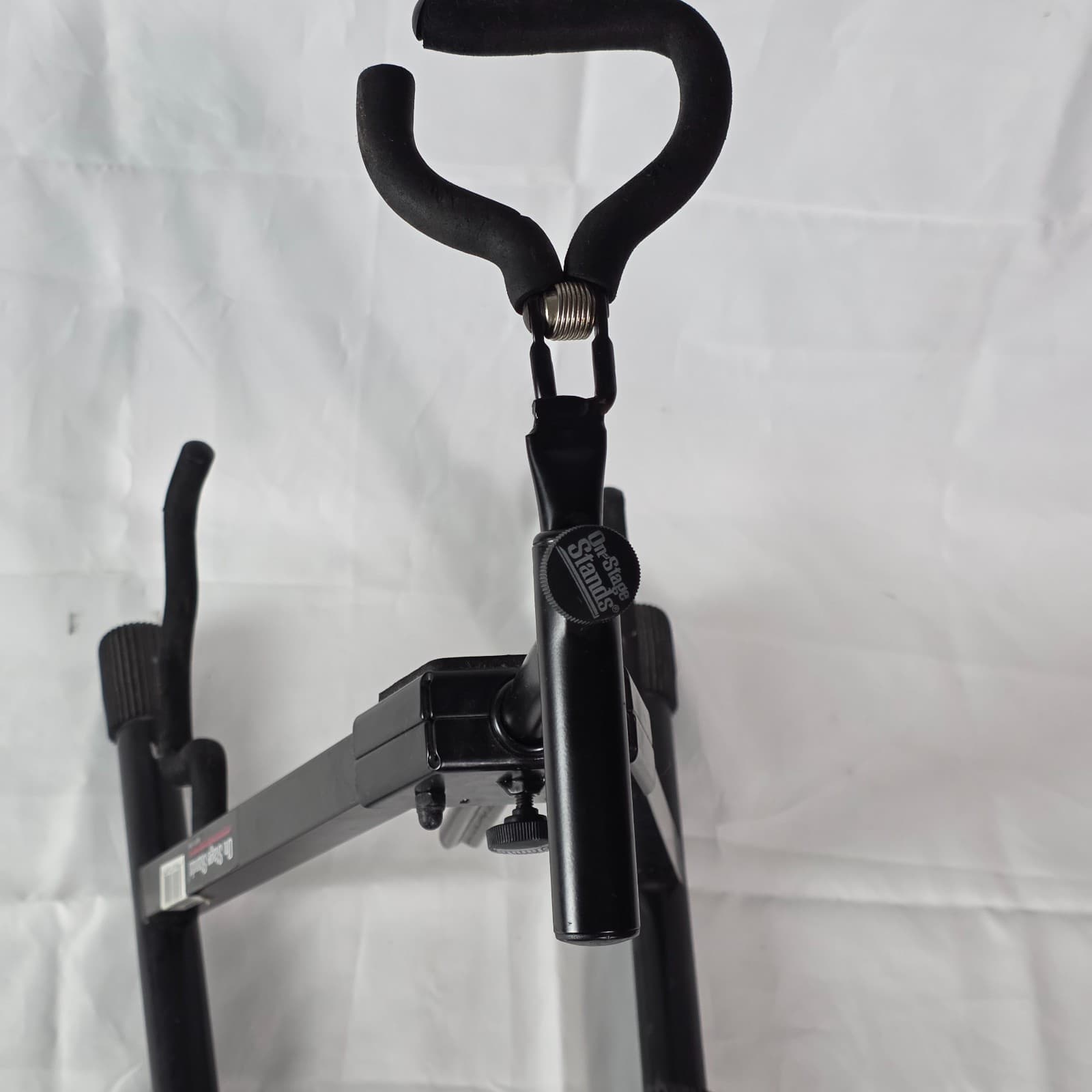 On-Stage GS7465 Professional Pro Flip-It A-Frame Guitar Stand - Black Metal - Thumbnail 5