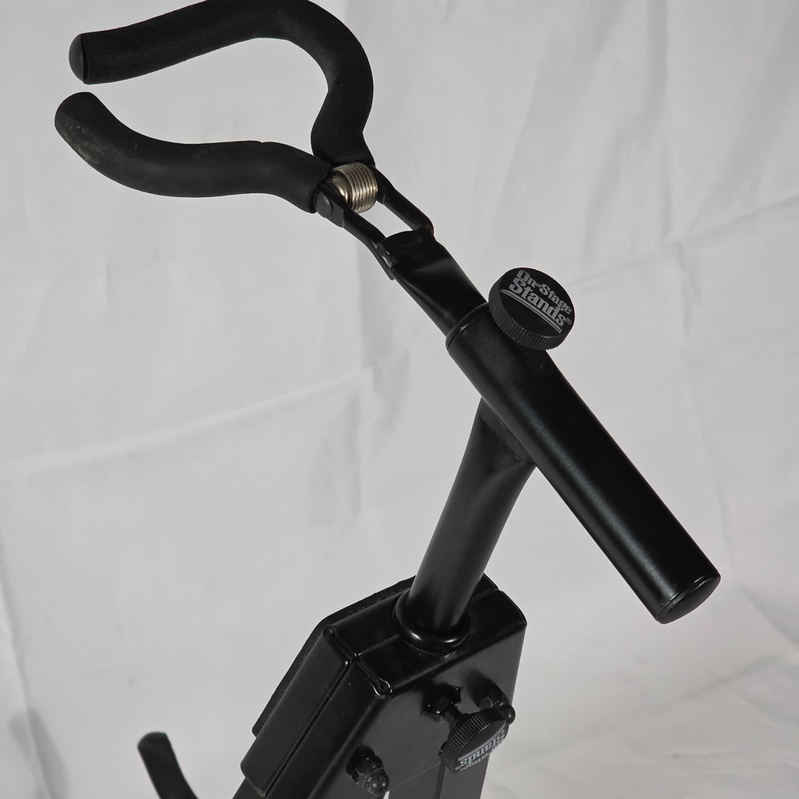 On-Stage GS7465 Professional Pro Flip-It A-Frame Guitar Stand - Black Metal - Thumbnail 7