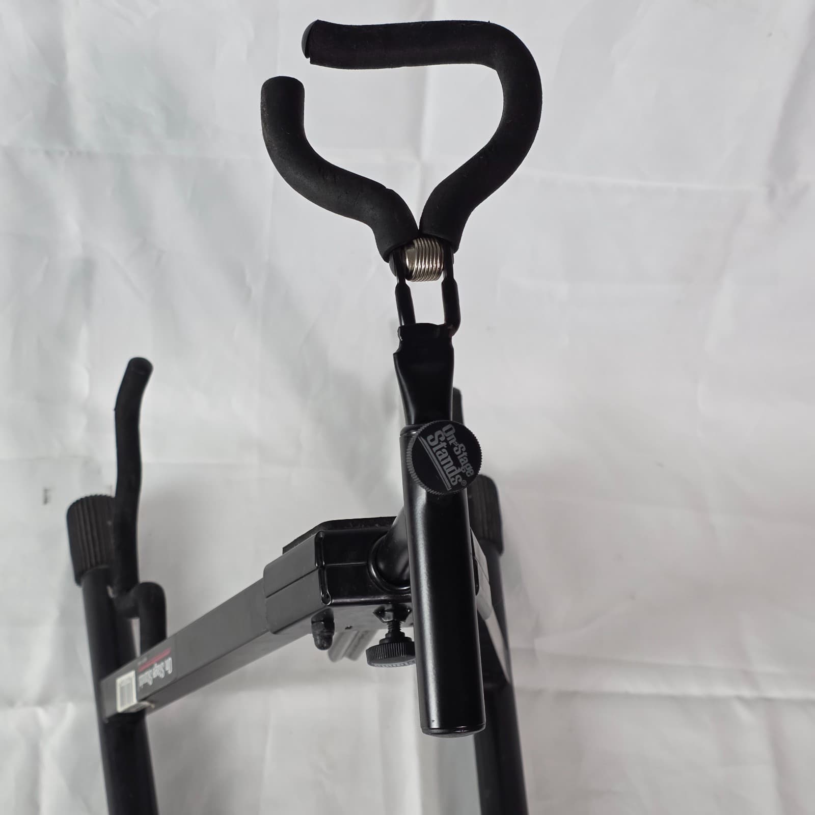 On-Stage GS7465 Professional Pro Flip-It A-Frame Guitar Stand - Black Metal - Thumbnail 6